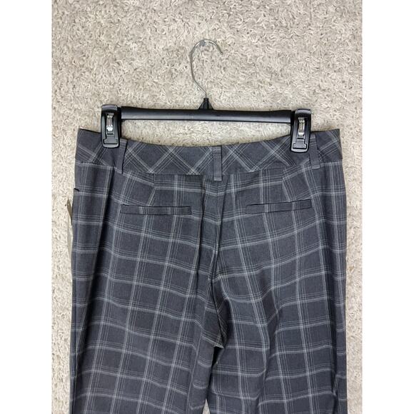 Talbots Dress Pants Womens Size 6 Gray Plaid Mid Rise Career - Picture 5 of 11